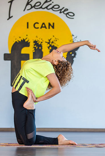 Фотосъемка в студии йоги